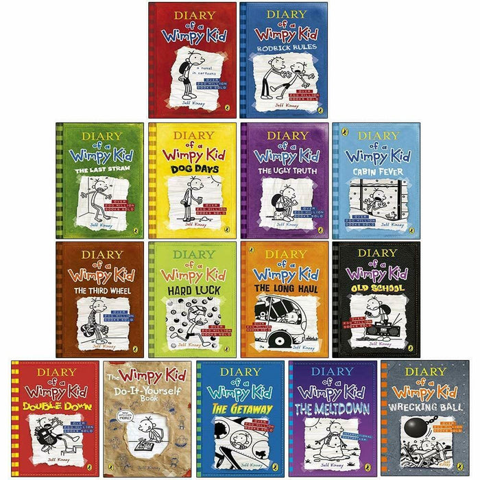 Diary of A Wimpy Kid Ultimate Complete 15 Books Set Collection - The Book Bundle