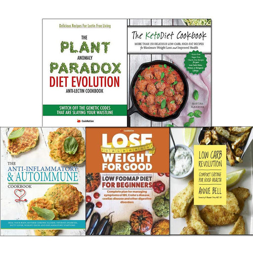 Ketodiet cookbook,low carb revolution, fodmap diet for beginners 5 books collection set - The Book Bundle