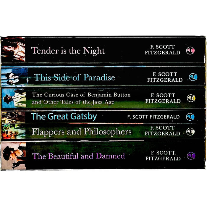 F. Scott Fitzgerald 6 Books Collection Box Set (The Great Gatsby, Flappers and Philosophers) - The Book Bundle