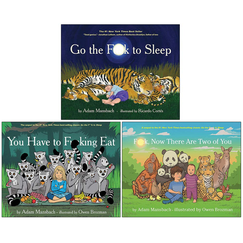 Adam Mansbach Go the Fuck to Sleep Series 3 Books Collection Set - The Book Bundle