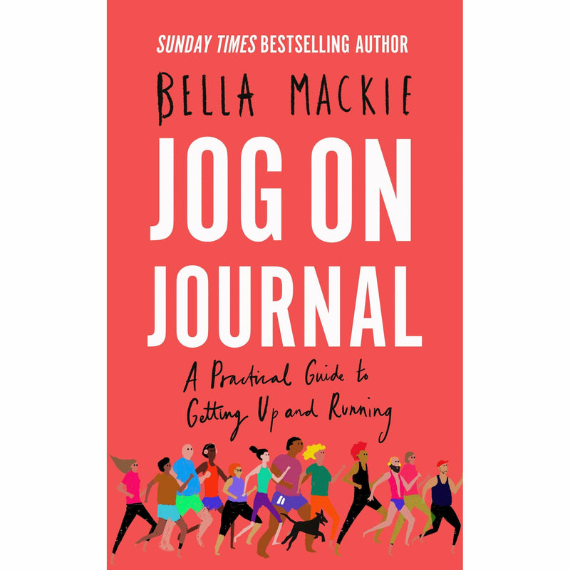 Paperback of Jog On Journal by Bella Mackie, featuring the cover with motivational design and the title in bold text.