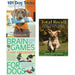 101 dog tricks, brain games for dogs and total recall 3 books collection set - The Book Bundle