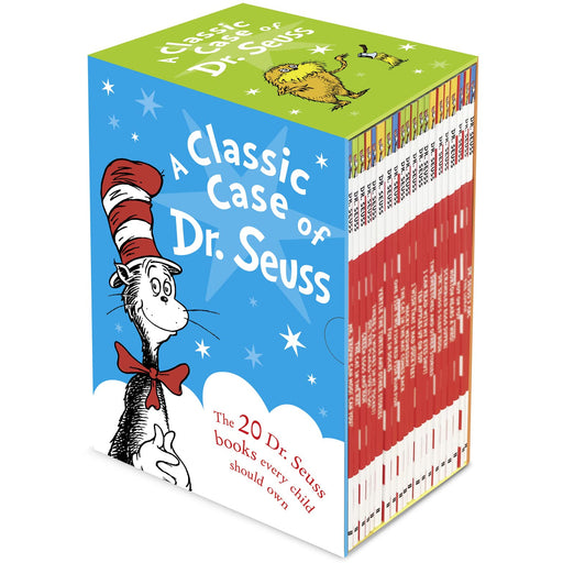 A Classic Case of Dr. Seuss 20 Books Collection Box Set (Cat in the Hat, Fox in Socks) - The Book Bundle