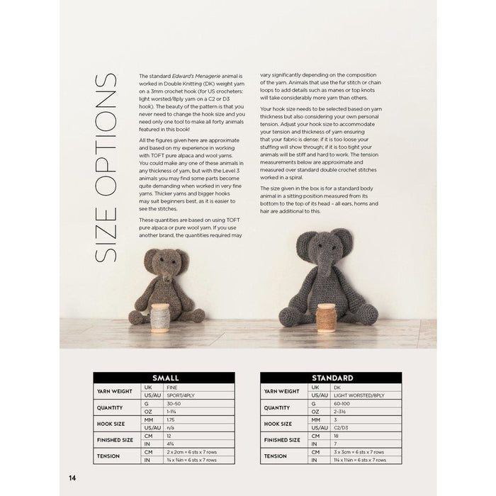 Edward's Menagerie: Over 40 soft and snuggly toy animal crochet patterns - The Book Bundle