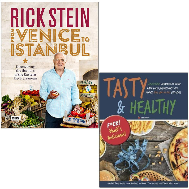 Rick Stein and Tasty from Venice to Istanbul book set, featuring non-fiction culinary travel stories, published by BBC Books/Iota Publishing.