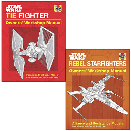 Star Wars Tie Fighter Manual & Star Wars Rebel Starfighters Alliance and Resistance Models By Ryder Windham 2 Books Collection Set - The Book Bundle