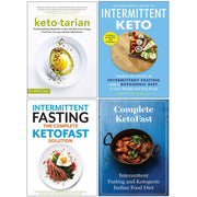 Ketotarian, the beginners guide to intermittent keto, intermittent fasting the complete ketofast solution, complete ketofast 4 books collection set - The Book Bundle