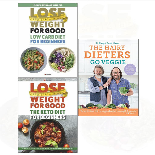 Hairy dieters go veggie, low carb diet, keto diet 3 books collection set - The Book Bundle