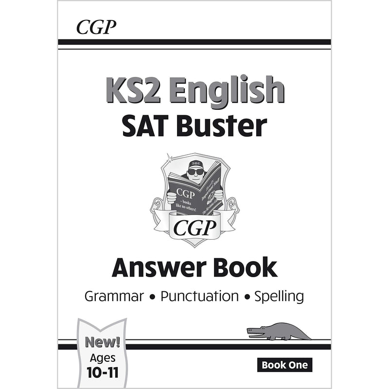 CGP KS2 English SAT Buster Grammar, Punctuation Book, Spelling Book, Grammar, Punctuation and Spelling Answer Book 4 Books Collection Set - The Book Bundle