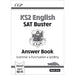 CGP KS2 English SAT Buster Grammar, Punctuation Book, Spelling Book, Grammar, Punctuation and Spelling Answer Book 4 Books Collection Set - The Book Bundle