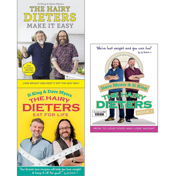 Hairy bikers diet collection 3 books set (make it easy, eat for life, the hairy dieters) - The Book Bundle