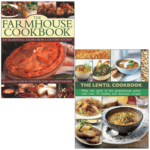 The Farmhouse Cookbook & The Lentil Cookbook 2 Books Collection Set - The Book Bundle