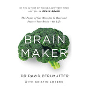 Set of three David Perlmutter books including Grain Brain, The Grain Brain Whole Life Plan, and Brain Maker by Yellow Kite/Iota Publishing