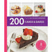 The Hummingbird Bakery Cookbook By Tarek Malouf & 200 Cakes & Bakes By Sara Lewis 2 Books Collection Set - The Book Bundle