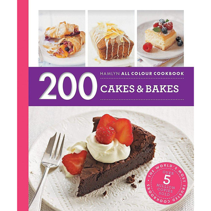 Hamlyn All Colour Cookbook Collection 3 Books Set By Sara Lewis (200 Delicious Desserts, 200 Cakes & Bakes, 200 Pies & Tarts) - The Book Bundle