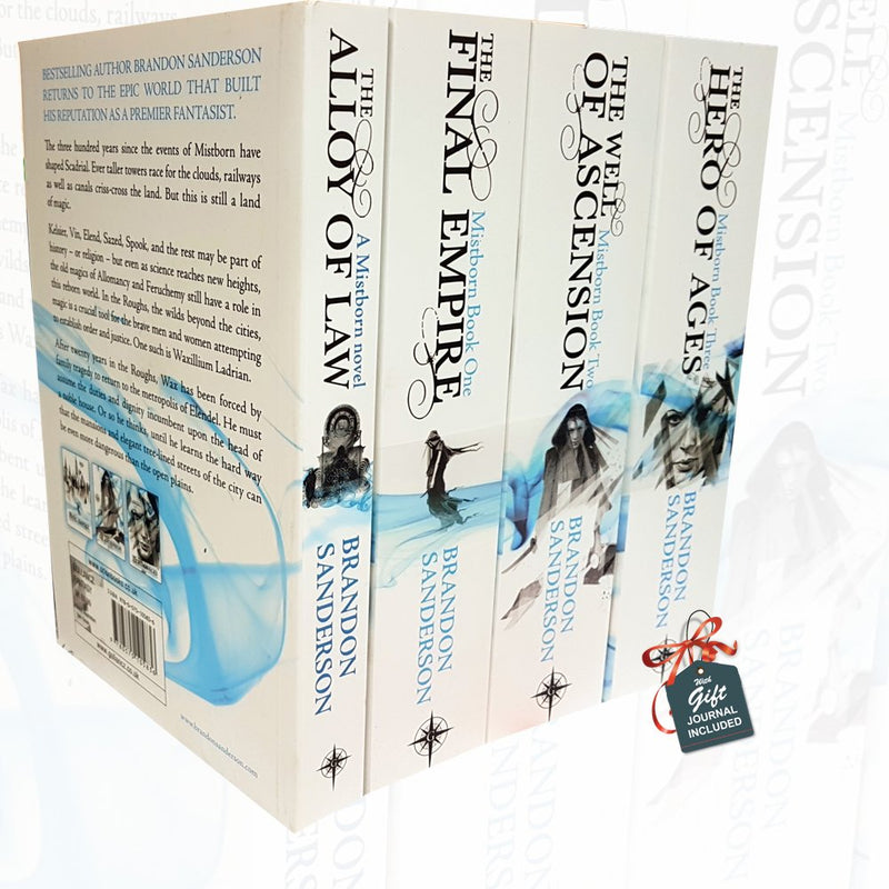 Brandon Sanderson Mistborn Series 4 Books Bundle Collection With Gift Journal - The Book Bundle
