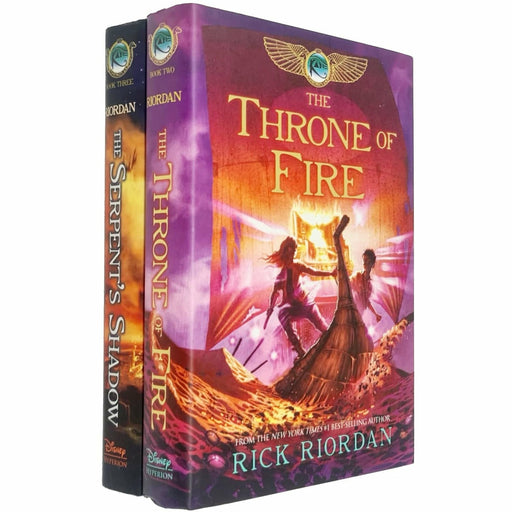 Kane Chronicles Series By Rick Riordan 2 Books Collection Set (Throne of Fire, The Serpent's Shadow) - The Book Bundle