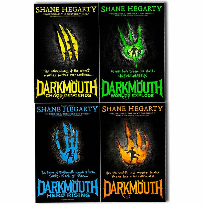 Darkmouth 4 Books Collection Shane Hegarty (Darkmouth, Worlds Explode, Chaos Descends, Hero Rising) - The Book Bundle