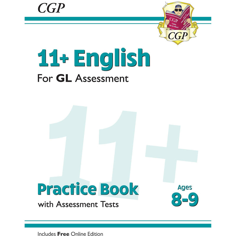 Cgp books gl 11 plus english, non-verbal reasoning, verbal reasoning 3 books collection set - practice book & assessment tests (ages 8-9) - The Book Bundle