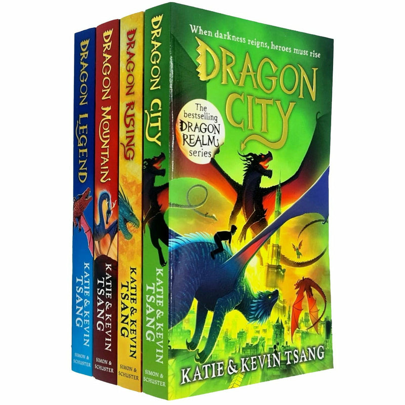 Dragon Realm Series 4 Books Collection Set by Katie & Kevin Tsang - The Book Bundle
