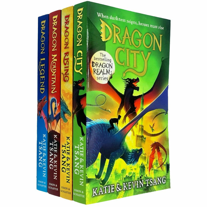 Dragon Realm Series 4 Books Collection Set by Katie & Kevin Tsang - The Book Bundle