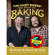 Set of two non-fiction books by Hairy Bikers, The Hairy Bikers Big Book Of Baking and The Hairy Dieters Go Veggie, featuring recipes and tips.