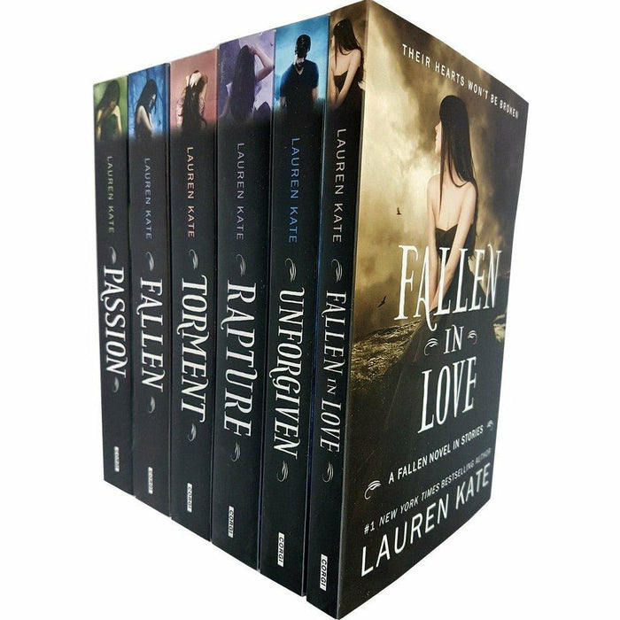 Lauren Kate Fallen Series 6 Books Collection Set (Fallen, Torment, Passion, Rapture, Unforgiven, Fallen in Love) - The Book Bundle