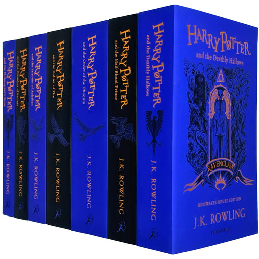 Harry Potter House Ravenclaw Edition Series Collection 7 Books Set By J.K. Rowling (Philosopher's - The Book Bundle