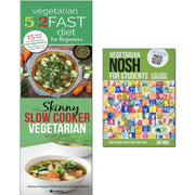 Vegetarian nosh for students, vegetarian 5 2 fast diet and slow cooker vegetarian recipe book 3 books collection set - The Book Bundle