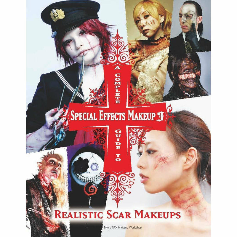 Set of three paperback books on special effects makeup by Tokyo SFX Makeup Workshop, featuring detailed tutorials and techniques.