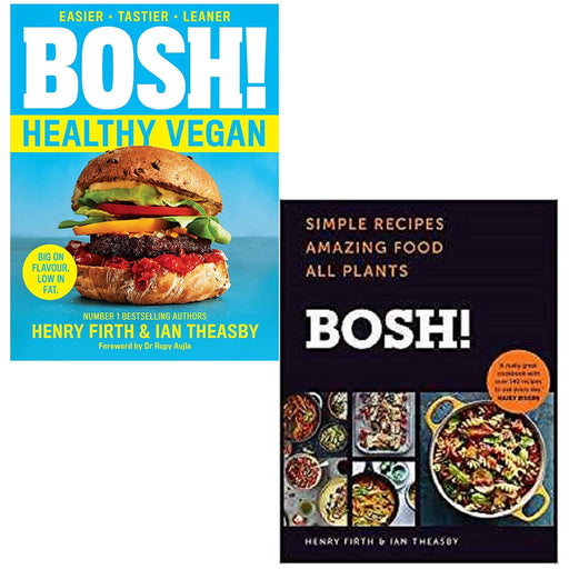 Bosh Healthy Vegan, [Hardcover] Bosh Simple recipes Amazing Food All Plants 2 Books Collection Set By Henry Firth, Ian Theasby - The Book Bundle