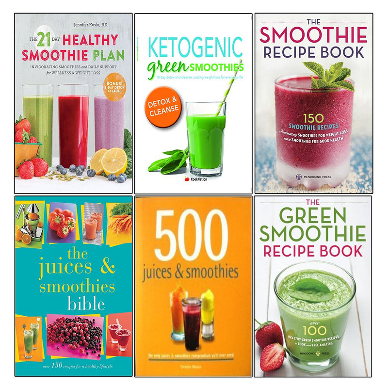 21 day healthy and ketogenic green and juices and 500 juices and green 6 books collection set - The Book Bundle