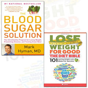 Two paperback books from Michael Mosley's Blood Sugar Solution 2 collection, focusing on blood sugar control and diet strategies.