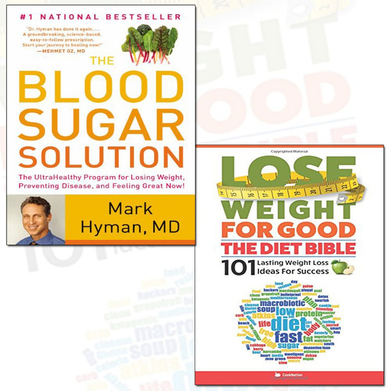 Two paperback books from Michael Mosley's Blood Sugar Solution 2 collection, focusing on blood sugar control and diet strategies.