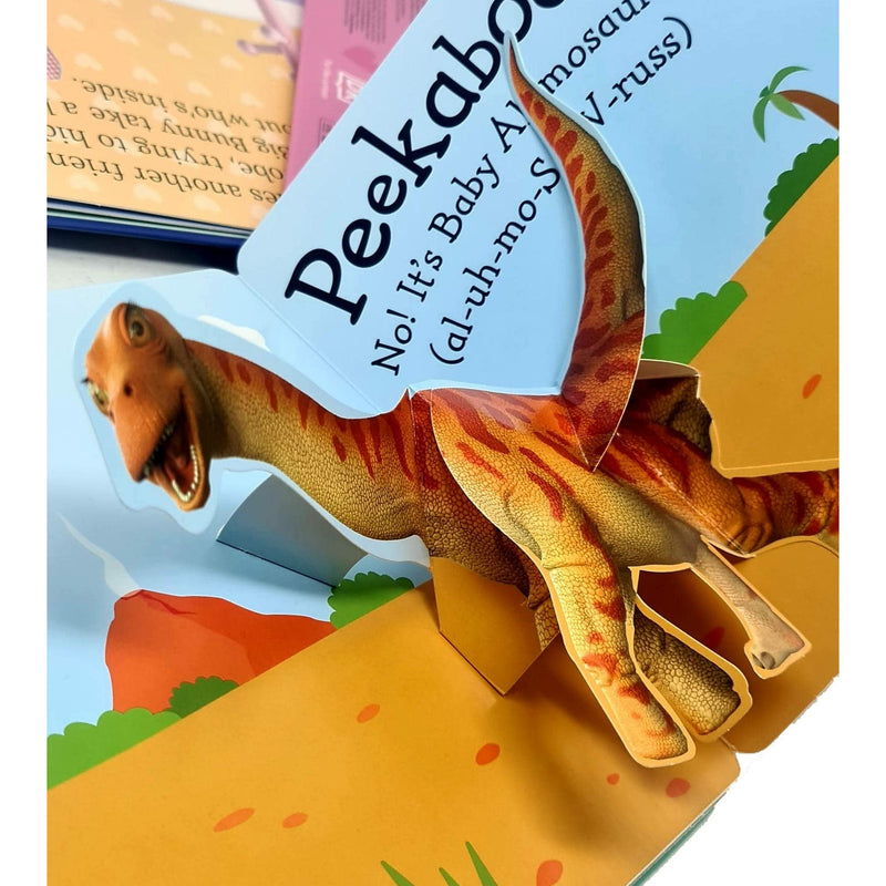 Pop-Up Peekaboo Collection 3 Books Set By DK (Baby Dinosaur, I Love You, Bedtime) - The Book Bundle