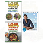 Set of three paperback books from The 4 Pillar Plan collection by Dr Rangan Chatterjee, published by Penguin Life/Iota.