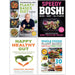 Medicinal Chef,Happy Healthy Gut,Speedy BOSH,Whole Foods Plant Based 4 Books Set - The Book Bundle