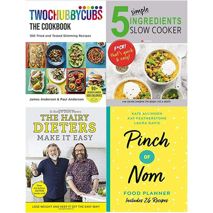 Twochubbycubs , 5 Simple, The Hairy, Pinch of Nom 4 Books Collection Set - The Book Bundle