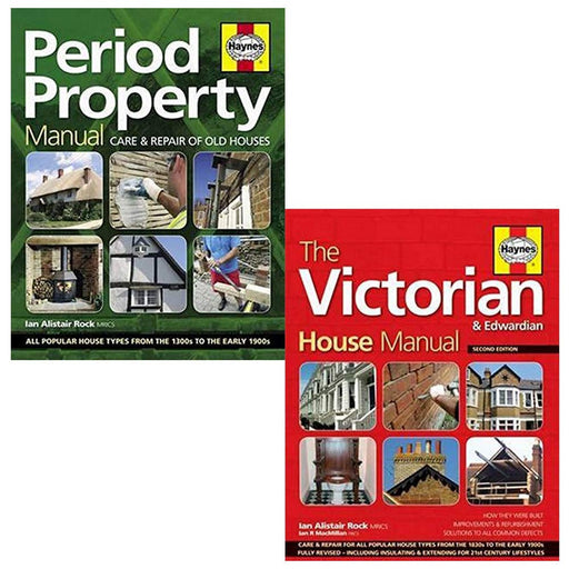 Period property manual, victorian house manual 2 books collection set by ian rock - The Book Bundle