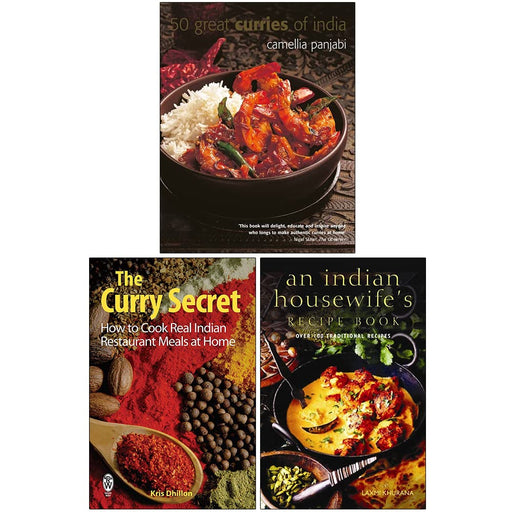 50 Great Curries of India, The Curry Secret, An Indian Housewife's Recipe Book 3 Books Collection Set - The Book Bundle
