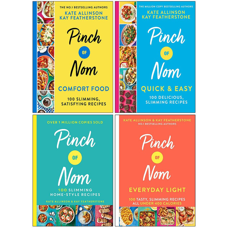Pinch of Nom Collection 4 Books Set By Kay Featherstone & Kate Allinson (Pinch of Nom, Comfort Food, Quick & Easy, Everyday Light) - The Book Bundle