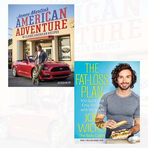 fat-loss plan and james martin's american adventure [hardcover] 2 books collection set - The Book Bundle