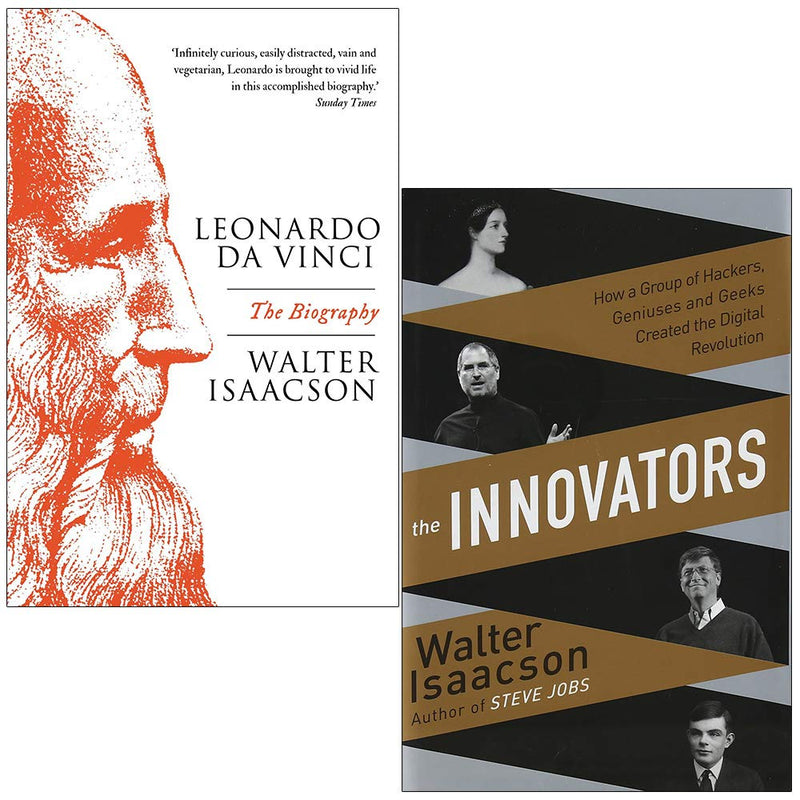 Walter Isaacson Collection 2 Books Set (Leonardo Da Vinci, Innovators [Hardcover]) - The Book Bundle