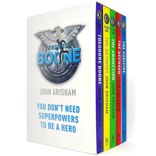 John Grisham Collection Theodore Boone Series 5 Box Set (Theodore Boone, The Abduction, The Accused, The Activist, The Fugitive) - The Book Bundle