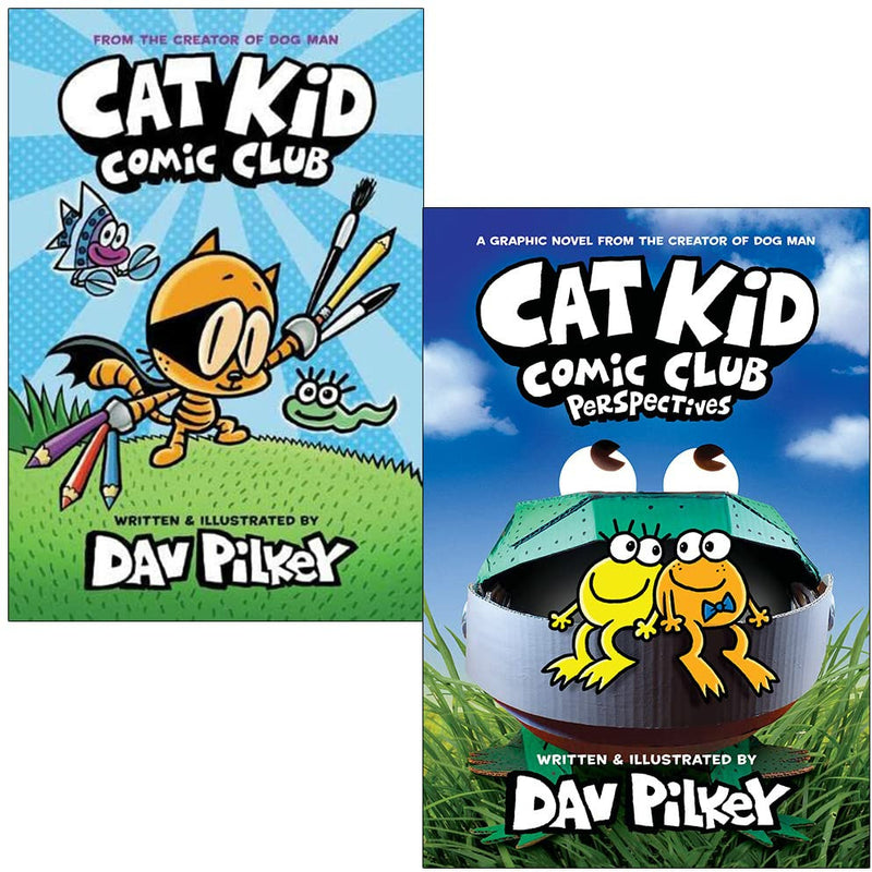 Cat Kid Comic Club Series By Dav Pilkey Collection 2 Books Set (Perspectives) - The Book Bundle