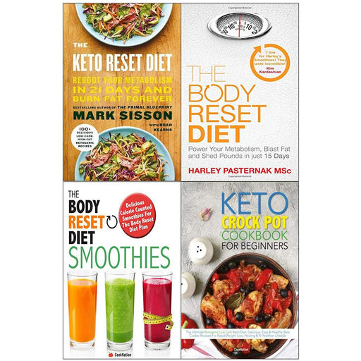 Keto crock pot cookbook for beginners, body reset diet smoothies 4 books collection set - The Book Bundle