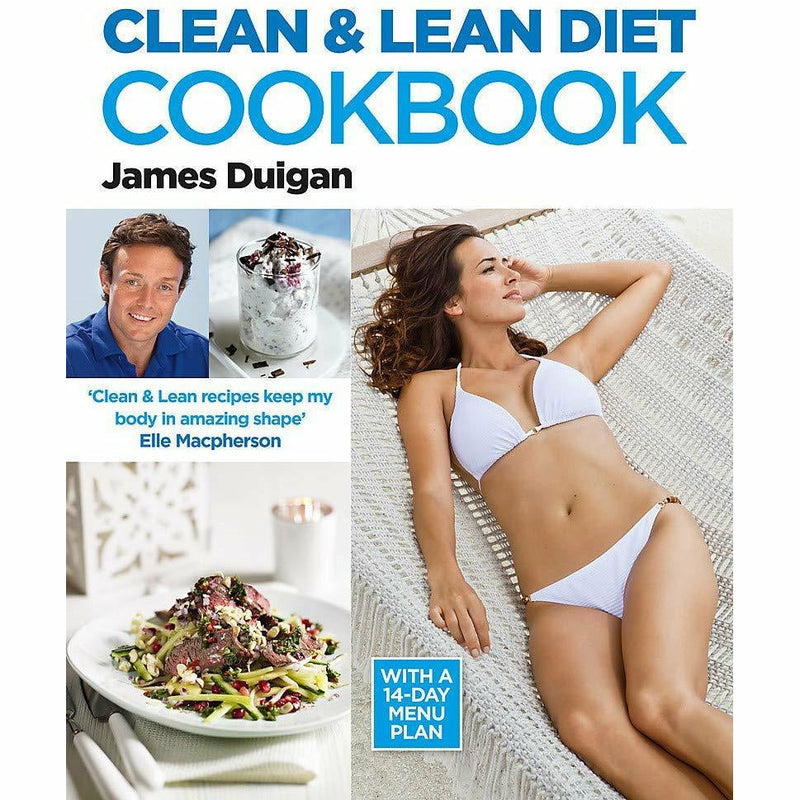 Set of four paperback Clean and Lean Collection books by James Duigan, featuring non-fiction health and wellness guides.