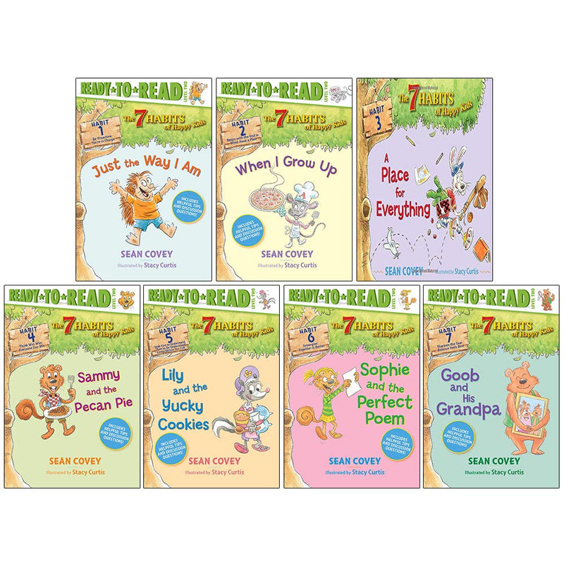 The 7 Habits of Happy Kids Paperback Collection 7 Books Set by Sean Covey. - The Book Bundle