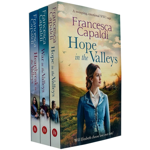 Francesca Capaldi 3 Books Collection Set (Heartbreak in the Valleys, War in the Valleys, Hope in the Valleys) - The Book Bundle