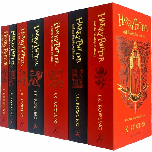 Harry Potter Gryffindor Edition Series Collection 7 Books Set By J.K. Rowling - The Book Bundle